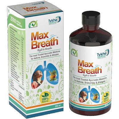 Max Breath Asthma Syrup 200ml pack of 2 (अस्थमा सिरप)