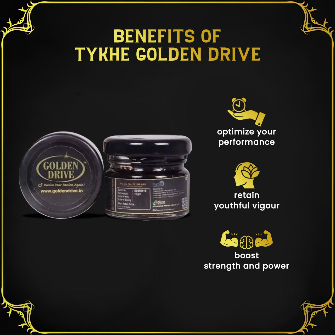 Tykhe Golden Drive Himalayan Shilajit Raisins (15g) BUY 1 GET 1 Free