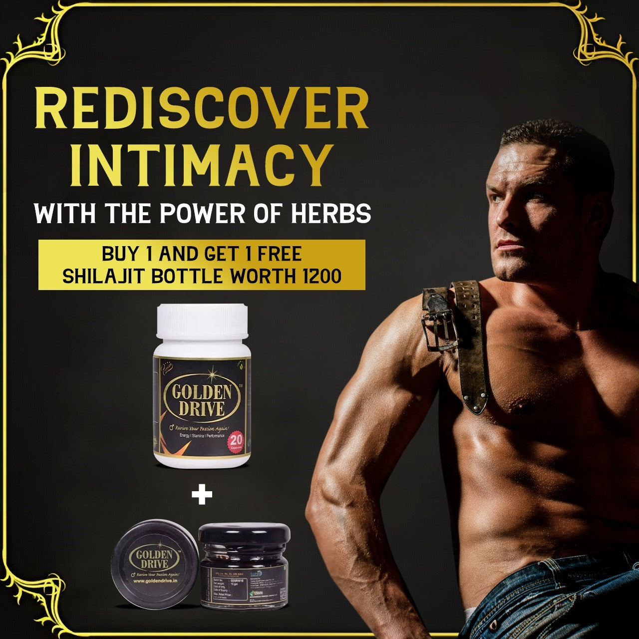 Tykhe Golden Drive (20caps) with free Shilajit worth Rs 1200