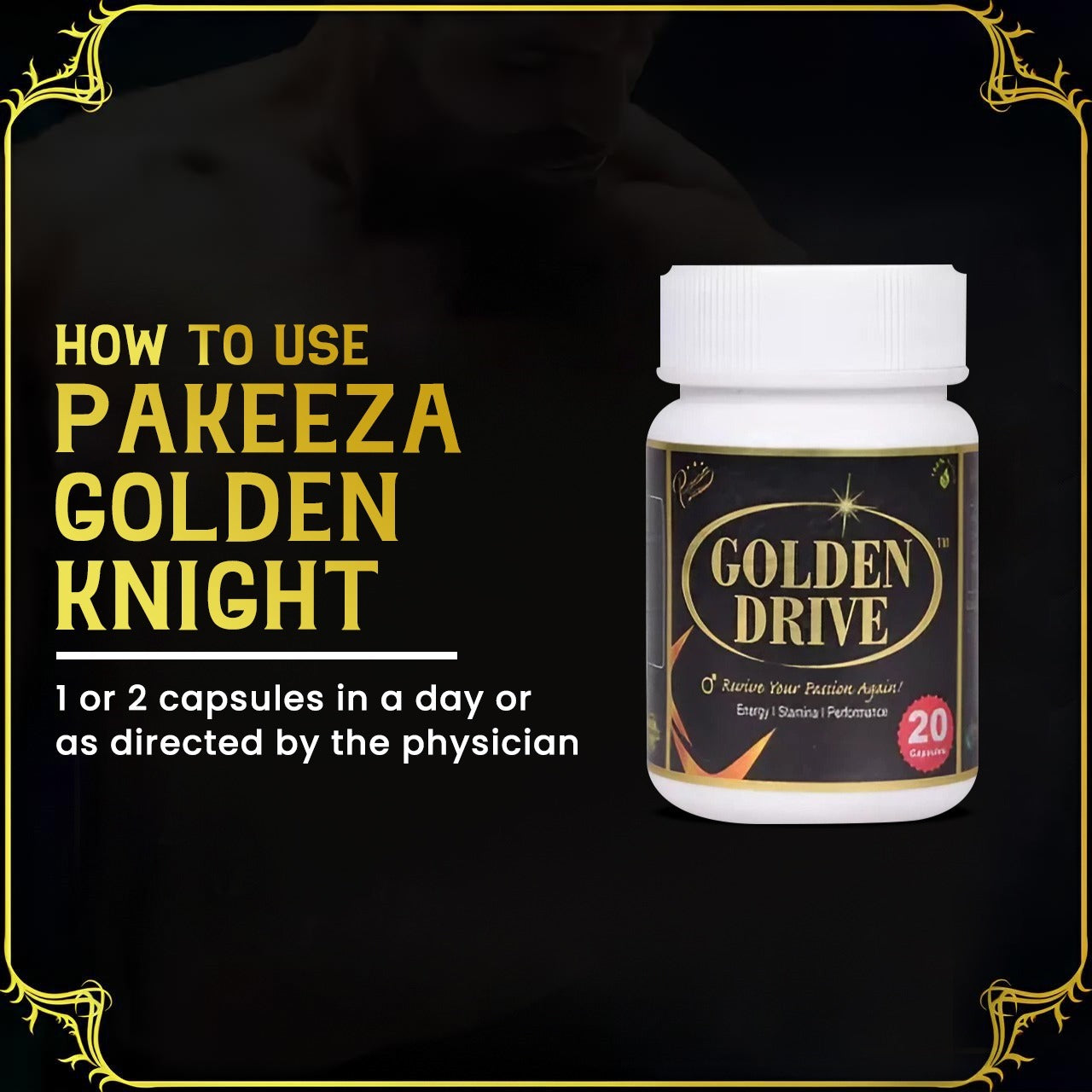 Tykhe Golden Drive (20caps) with free Shilajit worth Rs 1200
